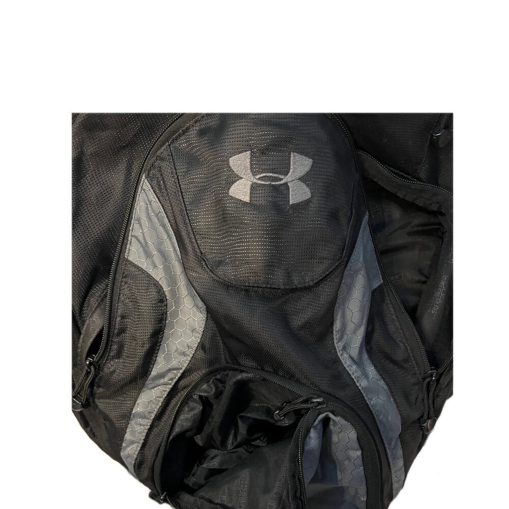Under Armour UA Black Gray Backpack - Picture 3 of 4